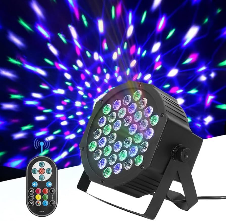 Amazon.co.jp: Rxakudedo LED ステージライト 36W RGB DMX512 ディスコ