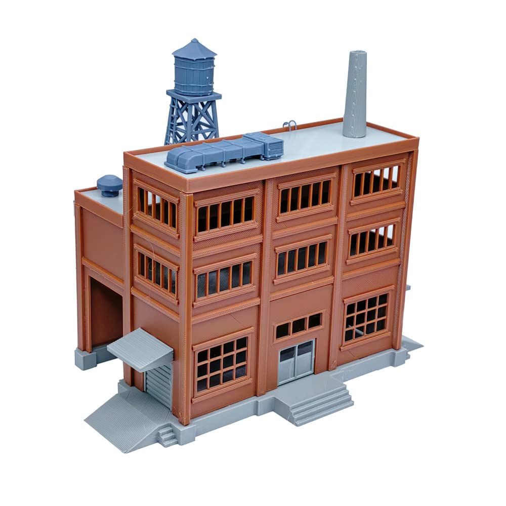 Outland Models Grande fabbrica di layout della ferrovia con il bacino di carico interno scala 1:87 HO