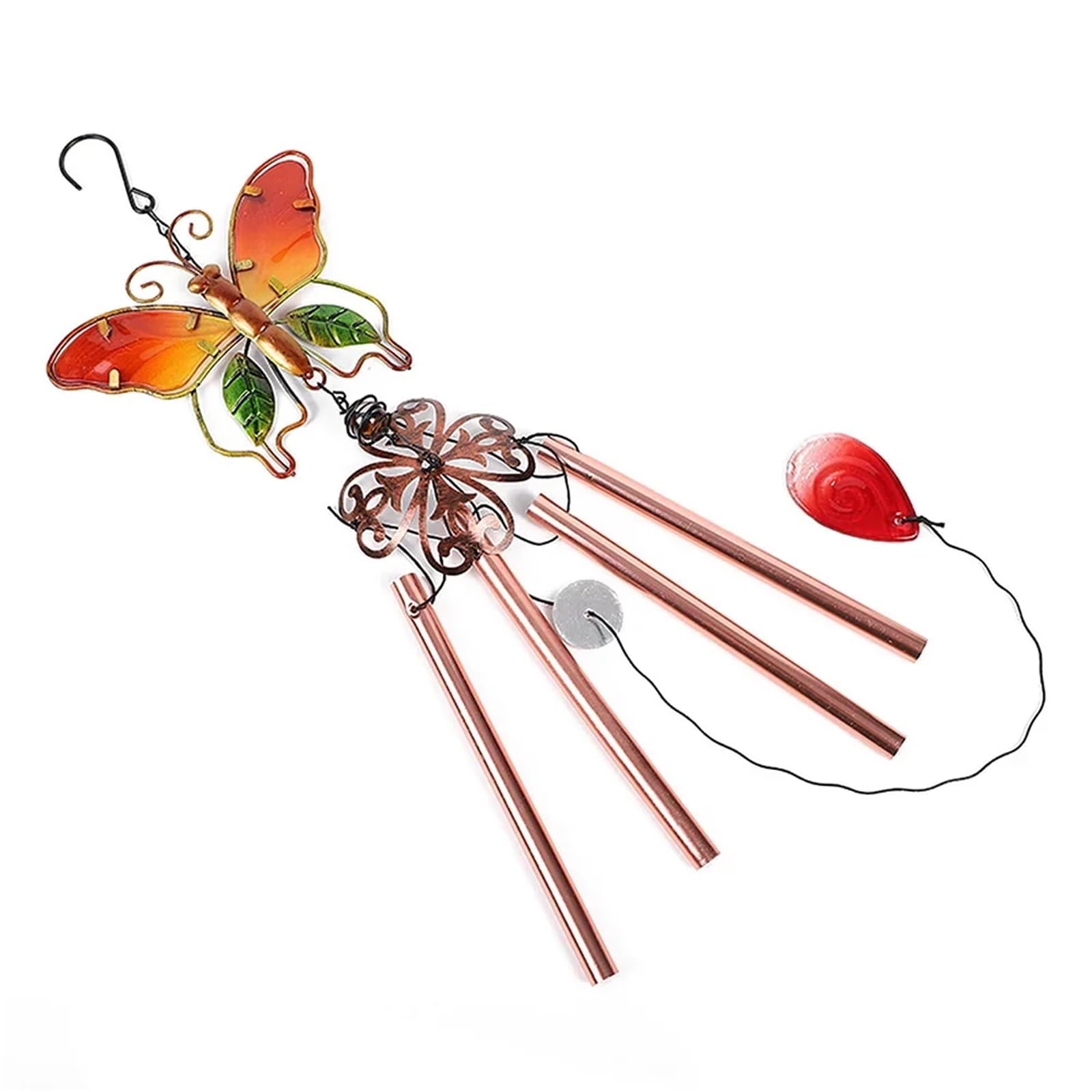 Wind Chimes Wind Chime Hummingbirds Dragonflies AluminumTube Art Hanging Bells For Home Garden Decor(Color-26)