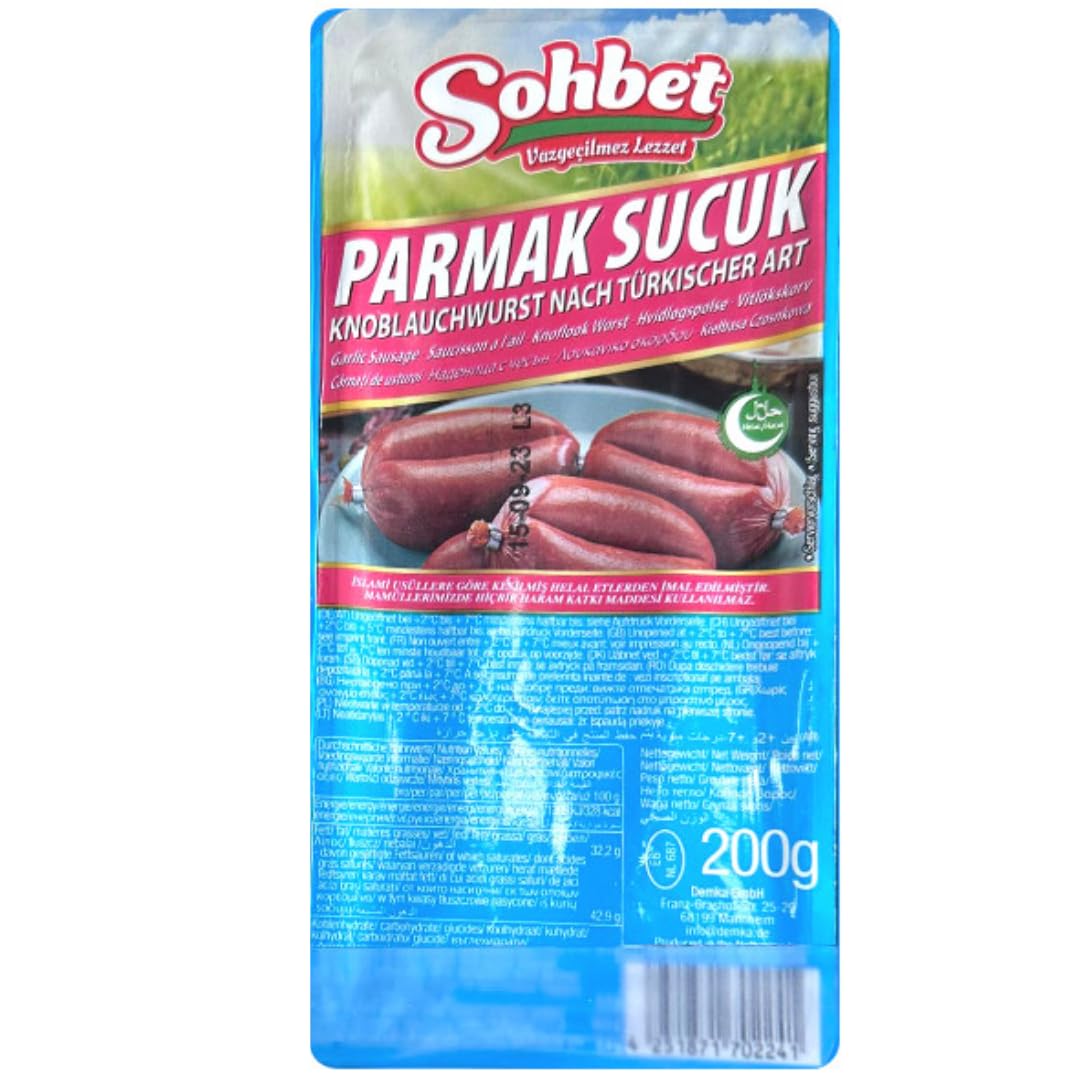 Avec Pufai Grocery, saucisse à l'ail Sohbet (style turc) 200 g