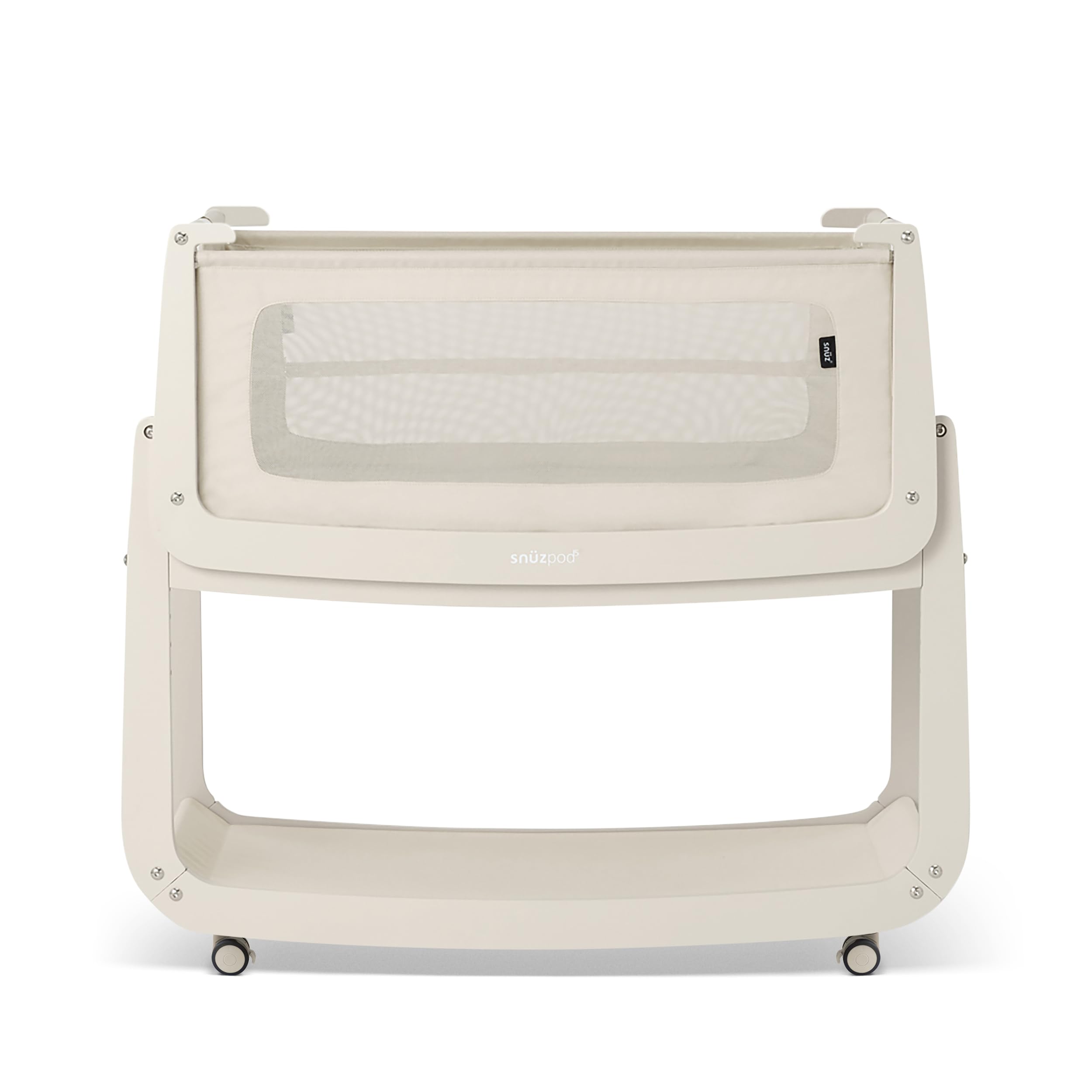 SnuzPod 5 Bedside Bassinet for Baby - Newborn bed with Zip Down Breathable Windows, Bedside Sleeper with Lift-Off Bassinet, Portable & Rocking Stand 3