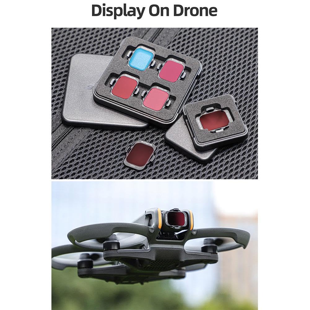 Filtre UV Pour Drone DJI Avata 2 - Protection Objectif, Verre Optique HD, Fixation Bouton-pression