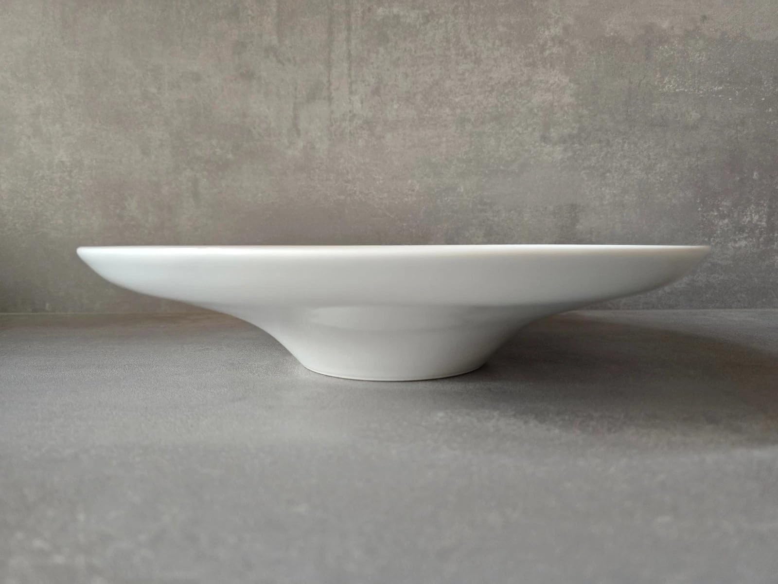 Generisch 6 Teller „Tosca Relief Ø 30 cm Porzellan weiß | Dessert, Suppe, Pasta, Vorspeise