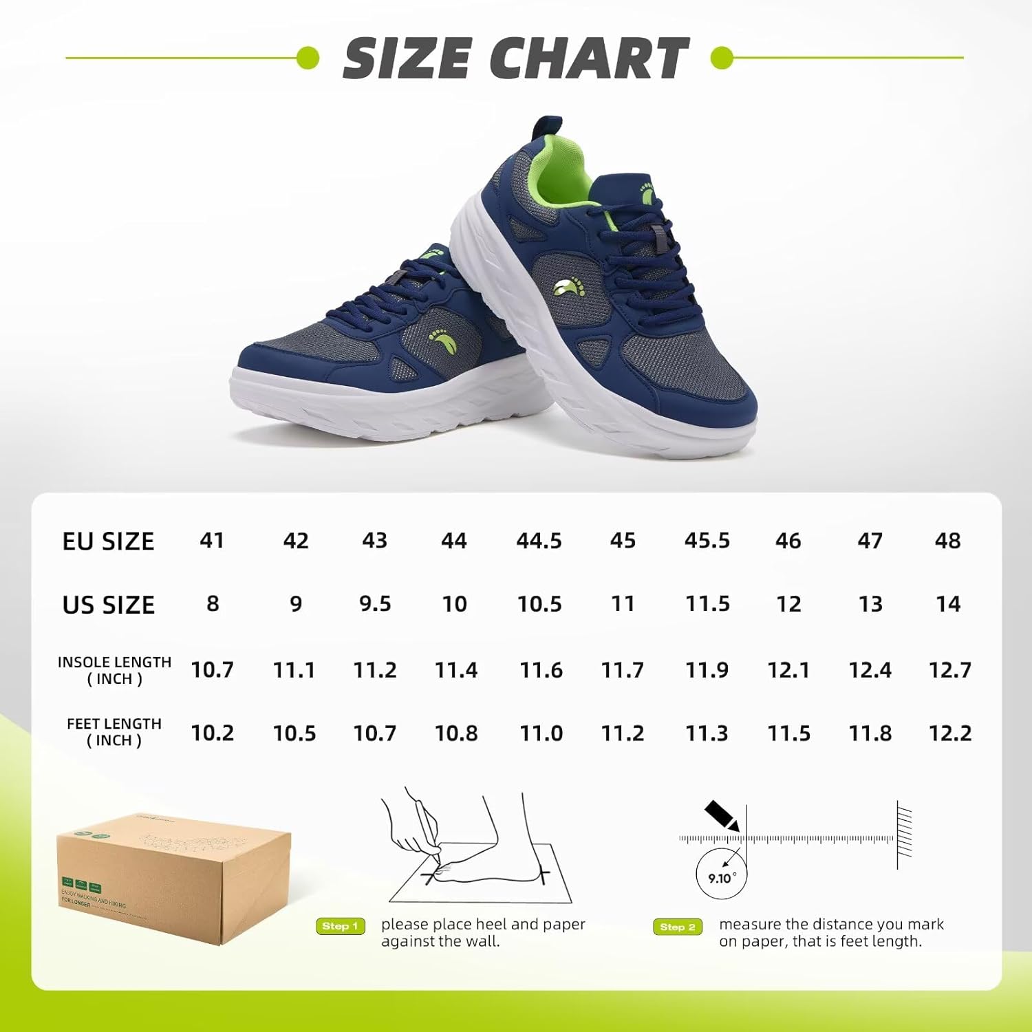 Men's Orthopedic Diabetic Wide Toe Box Walking Shoes: Comfortable Arch Support Plantar Fasciitis Orthotics Sport Shoes, Swollen Feet Casual Running Tennis Sneakers for Foot and Heel Pain Relief - Image 8