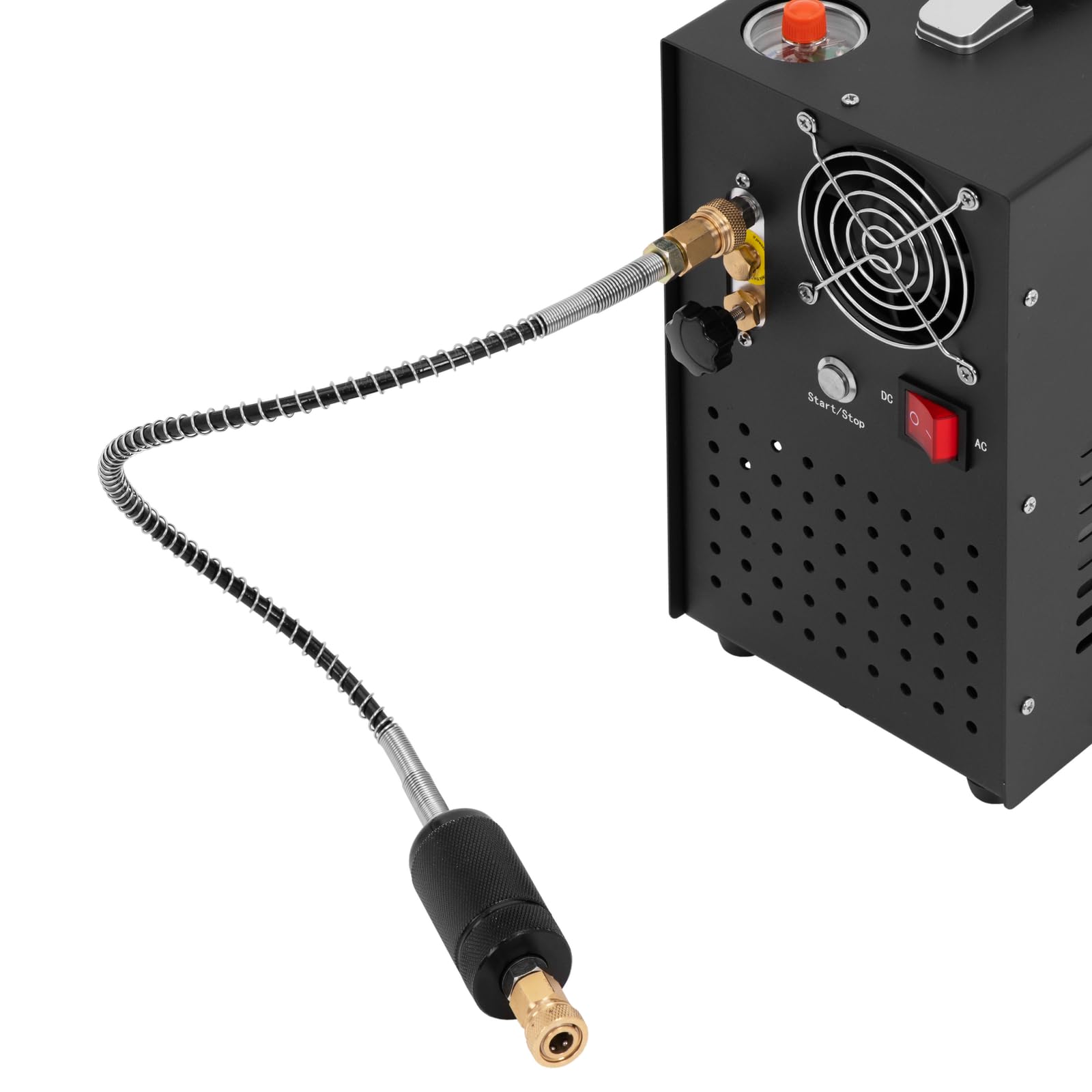 MSW PCP-Kompressor 300 bar 12/220 V 400 W Auto-Stopp ölfrei 1,5 l Behälter Tauchkompressor Hochdruck-Kompressor Paintball Luftgewehr