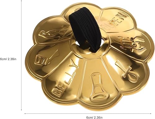 Miniatura 2 de Milisten 4 platillos de dedo, platillos de dedo danza del vientre, instrumento musical de latón, platillos de dedo de percusión de mano para fiesta