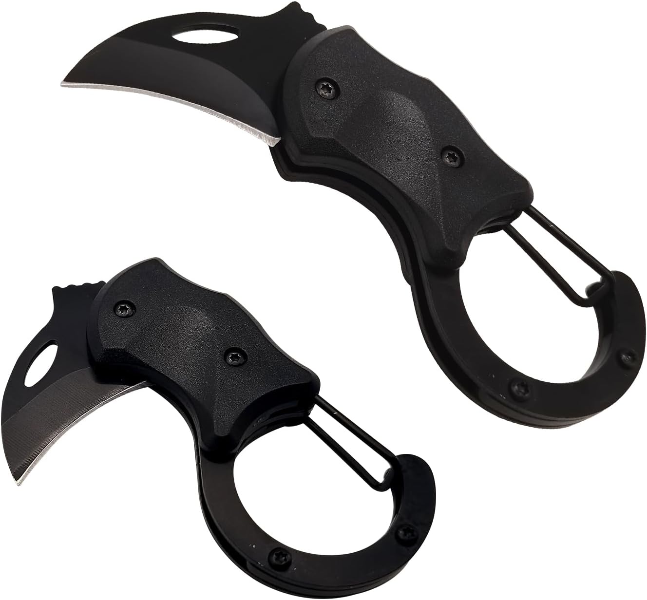 Small Stainless Steel Pocket Knife for Everyday Carry- Razor Sharp UK Legal Non-Locking EDC Folding Knife with 1.34 Inch Blade for Camping, Hiking, Fishing and Outdoor(Black)
