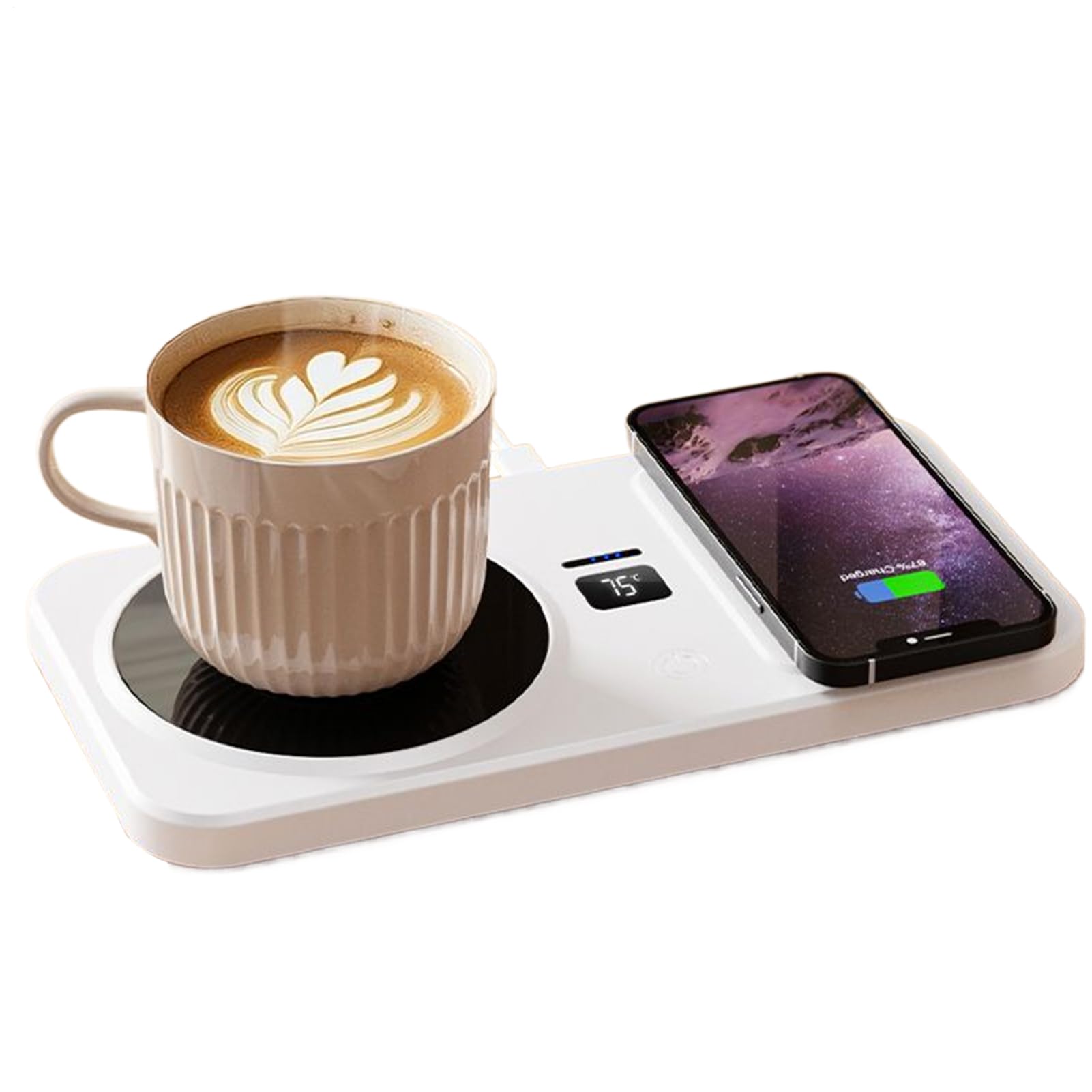 Scaldavivande per tazza da caffè, da scrivania, controllo della temperatura, ricaricabile