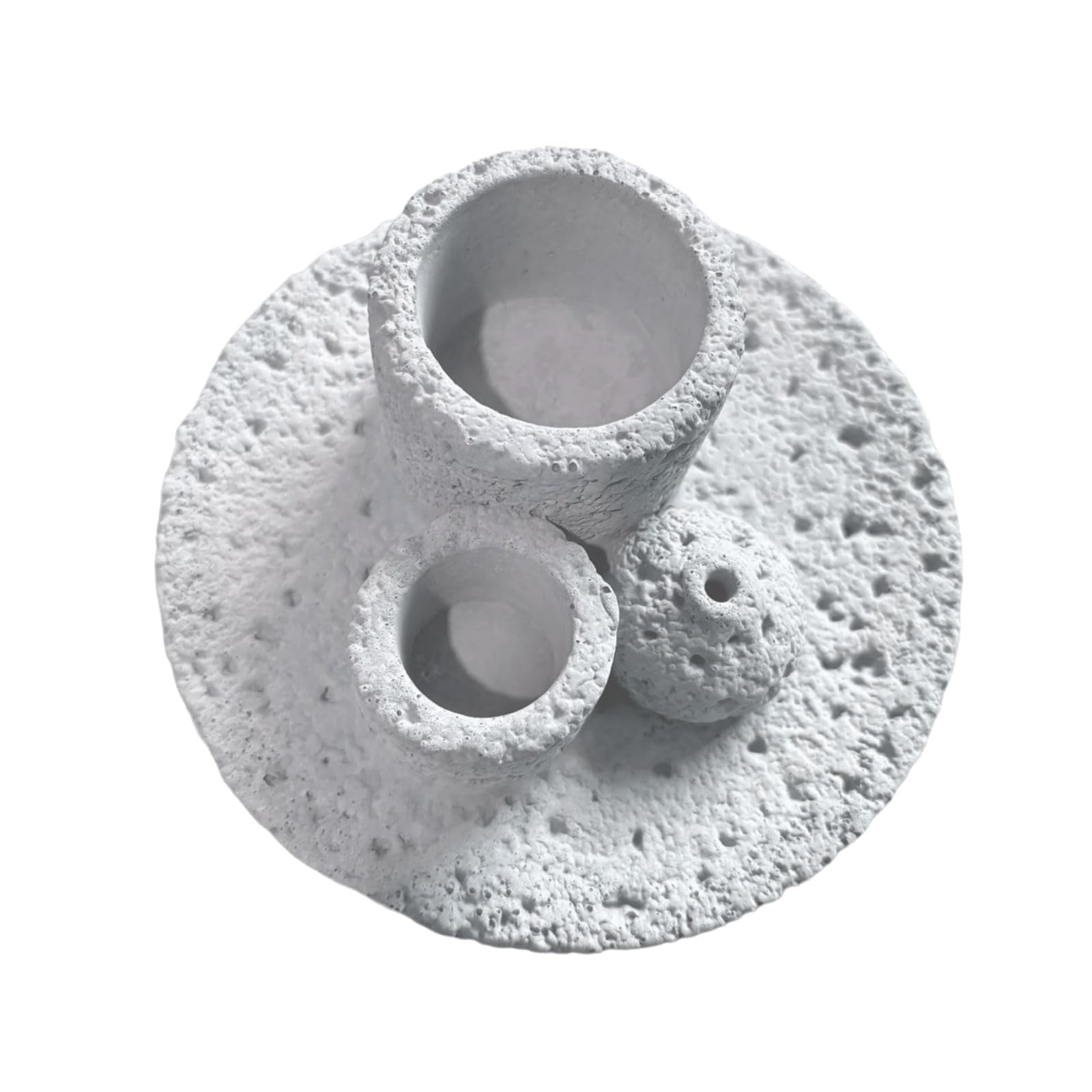Rustics Cement Incenses Burners Holder for Sages Stick Spiritual Ritual Relaxation Meditations Ritual Accessories Sages Stick Holder with Ashes Catchers
