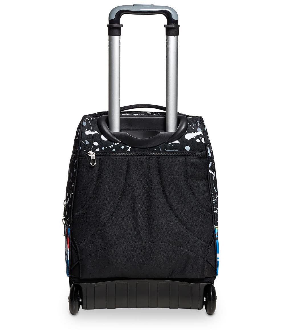 Seven Zaino Trolley, Scuola Elementare, Doppio Uso, Doppio Scomparto, Spallacci a Scomparsa, Bambino, Navy Bush, multicolore