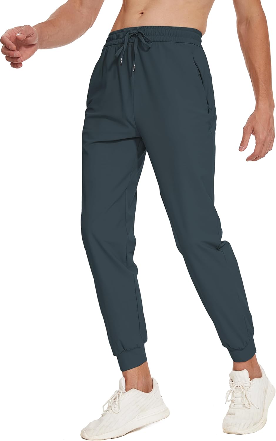 SEVEGO Men's 31"/33"/35"/37" Tall Inseam Joggers Lightweight Sweatpants 3 Zipper Pocket Tapered Athletic Workout Gym Pant - Image 8