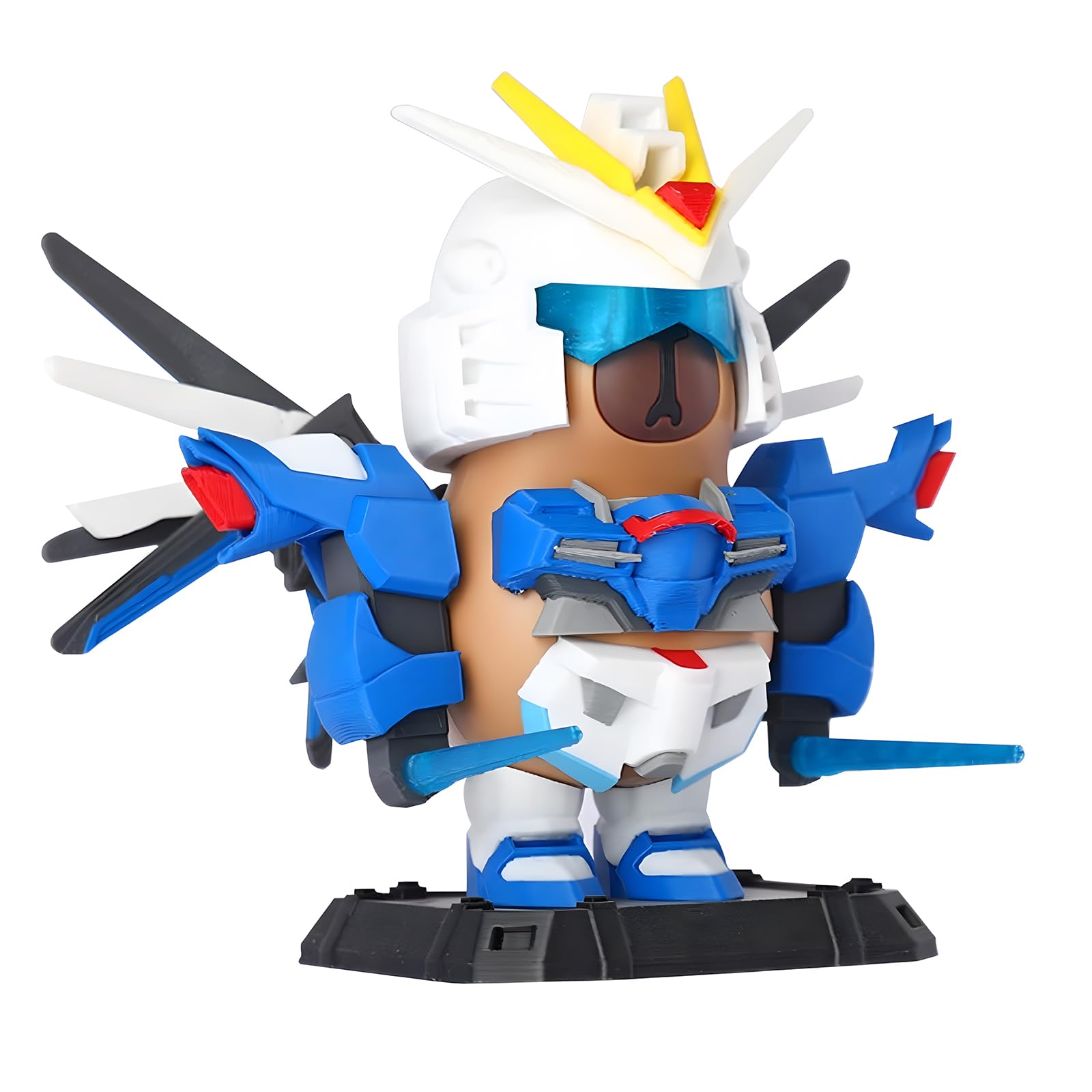 zhongko Magnetic Capybara Toy, 3D Printed Detachable Capybara Figurine, Classic Mecha Desktop Toy with Magnetic Equipments, Cool Capy Statue for Desk, Home, Car and Cabinet Decorations