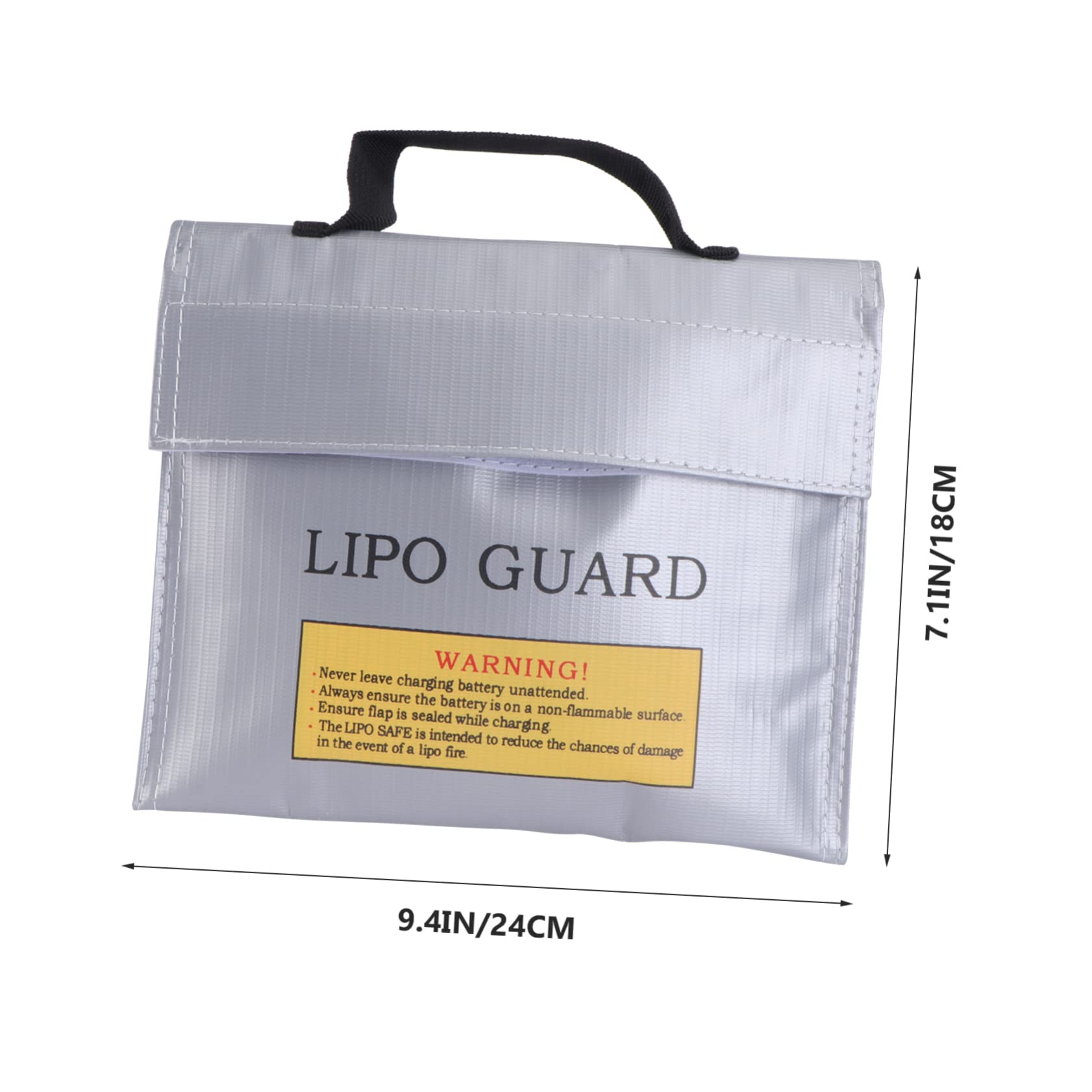 1Pc Fireproof Battery Pouch Battery Safety Bag for Safe Storage and Transport Lightweight Portable and Durable Design for Lithium