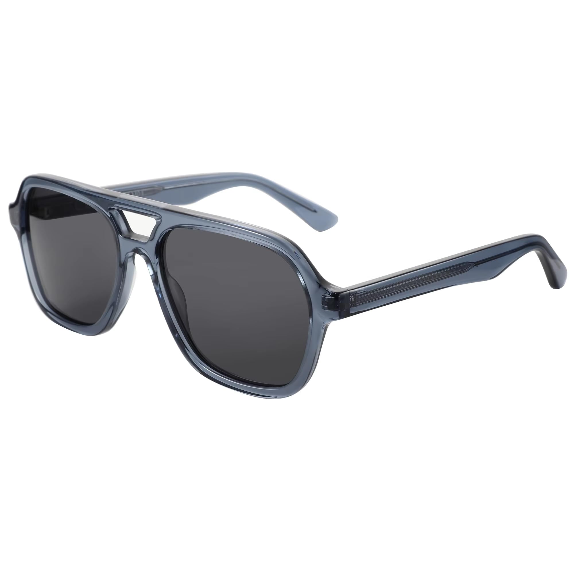 Gafas de sol polarizadas hechas a mano de acetato con protección UV400 para mujer y hombre.