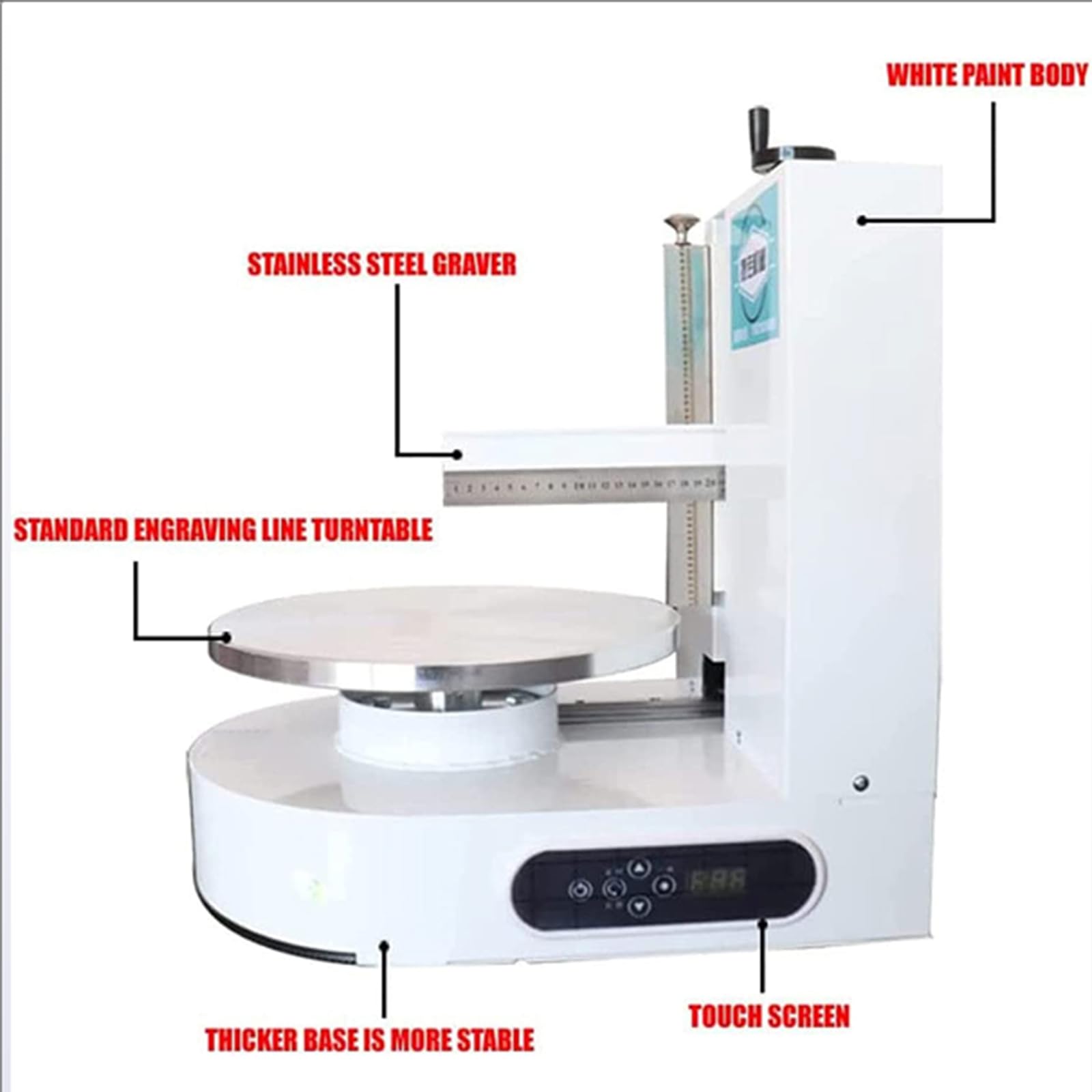 Dxysyldrun Birthday Cake Spreading Machine Small Household Fully Automatic Spreading Cream Spreading Machine Flat Baking Machine for Cake — view 3