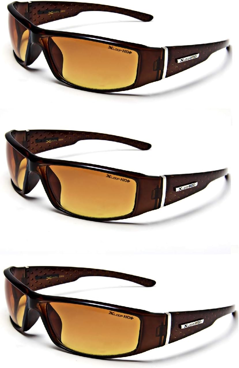 Brown 3 PACK Anti-Glare Driving Glasses
