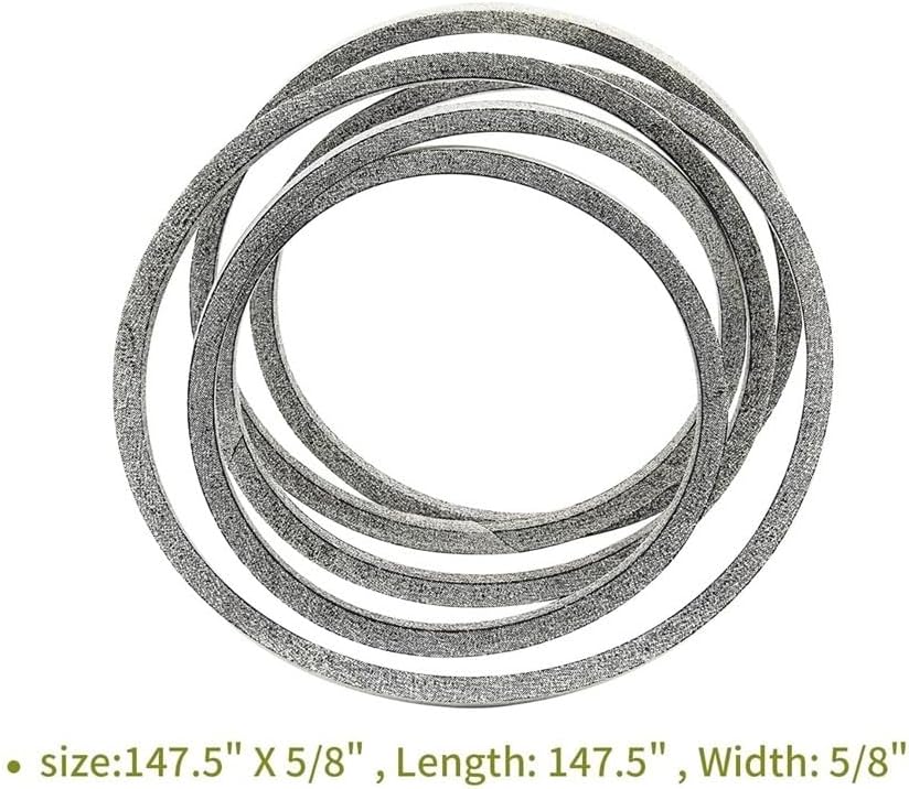 Gardening 196103 Deck Drive Belt Fit for 21546382 99-4627 532196103 587686701 Lawn Mower for 54" Replacement 147.5" X 5 8" Parts