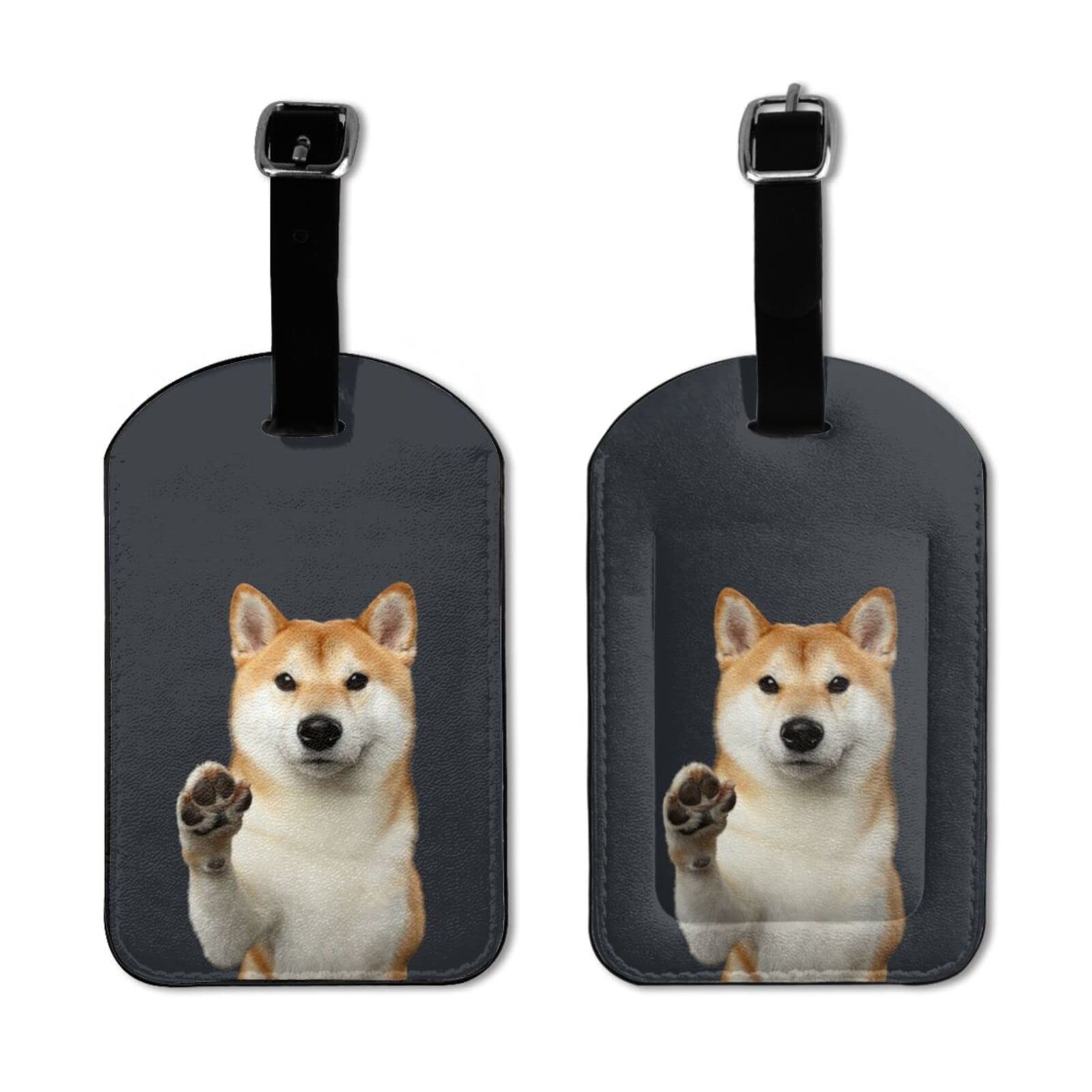 Amazon.co.jp: ネームタグ 荷物タグ 柴犬 いぬ 犬柄 ラゲッジタグ