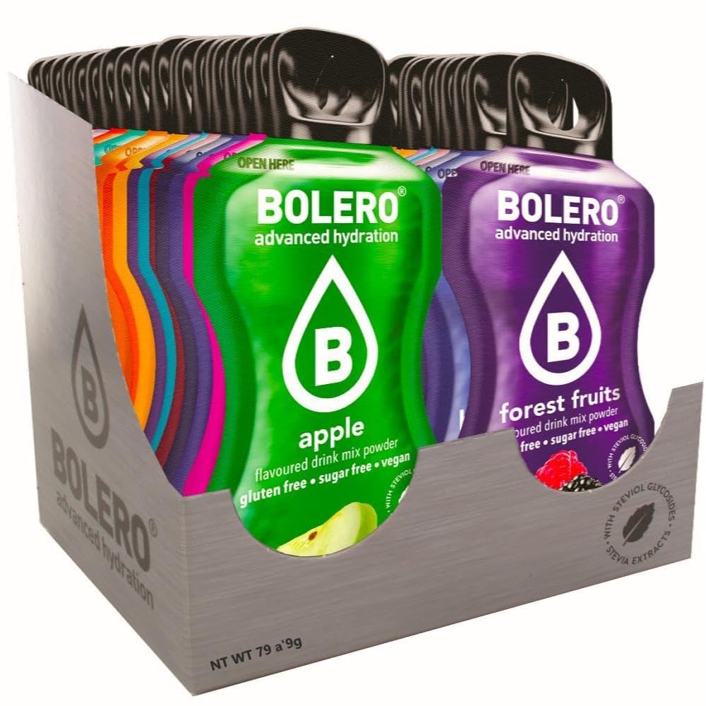 Bolero Drinks 79er Mix Box – Getränkepulver, kalorienarm mit Stevia, vegan