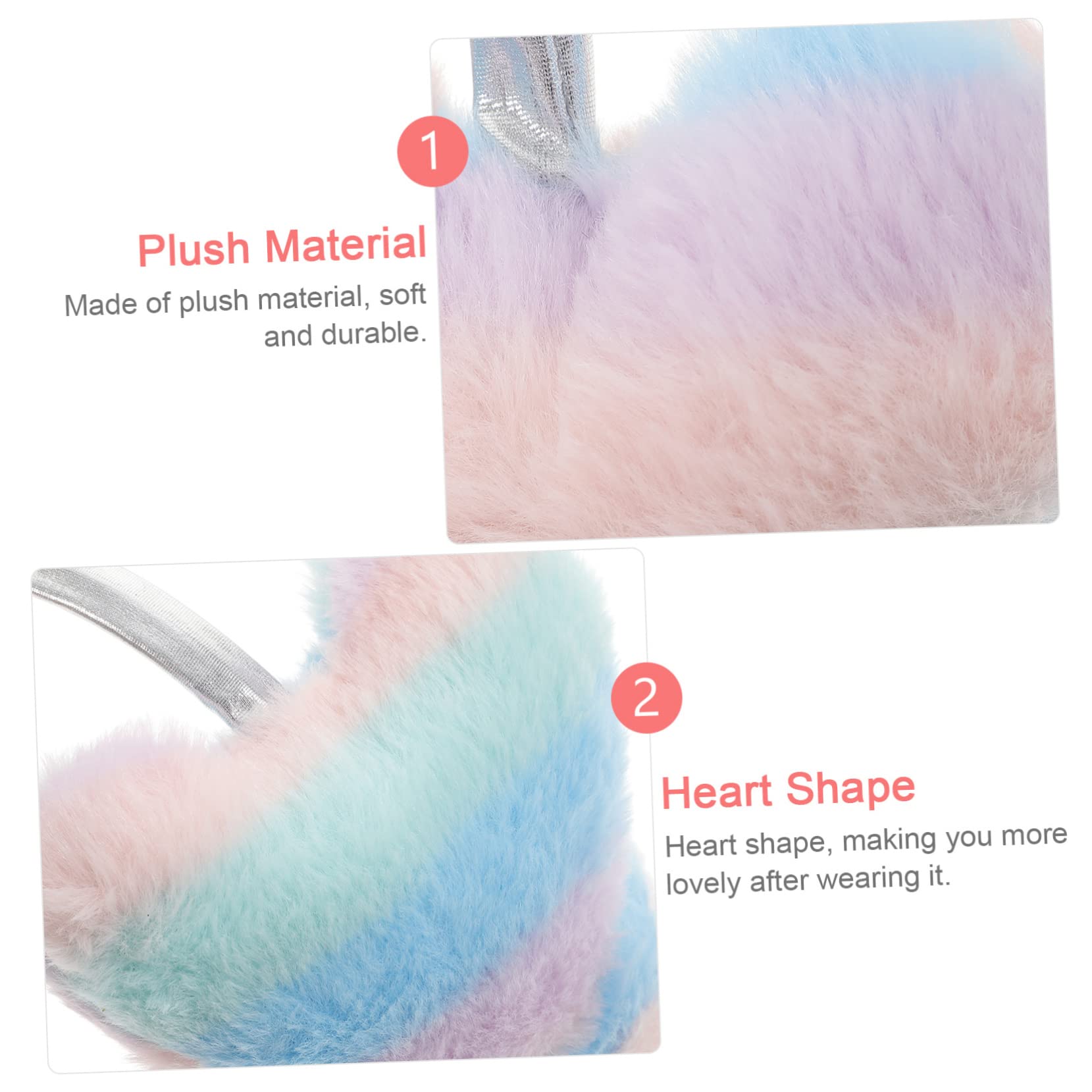 SHERCHPRY 2pcs Love Paraorecchie Miss Peluche Carino
