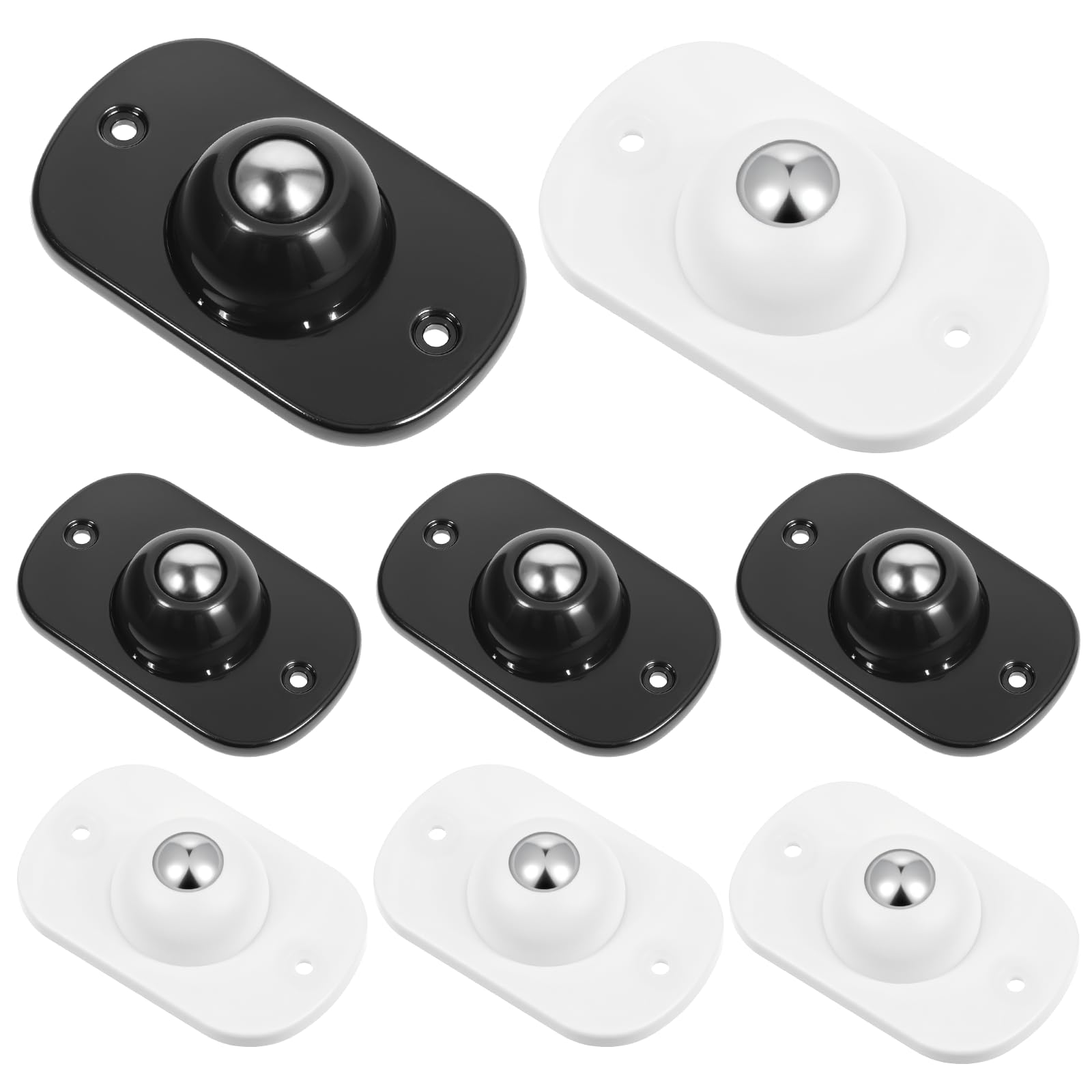 8 PCS Self Adhesive Caster Wheels, 360° Swivel Mini Caster Wheels, Smoothly Mini Rollers Universal Appliance Rollers for Storage Box Small Furniture Kitchen Appliances