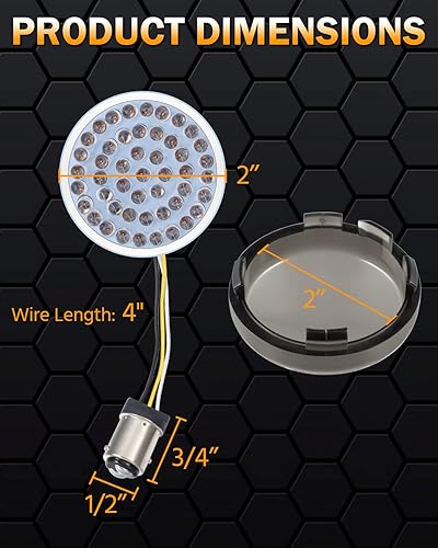 Miniatura 2 de PBYMT 1157 - Luz LED de intermitente compatible con Harley Softail Touring 1986 - 2020