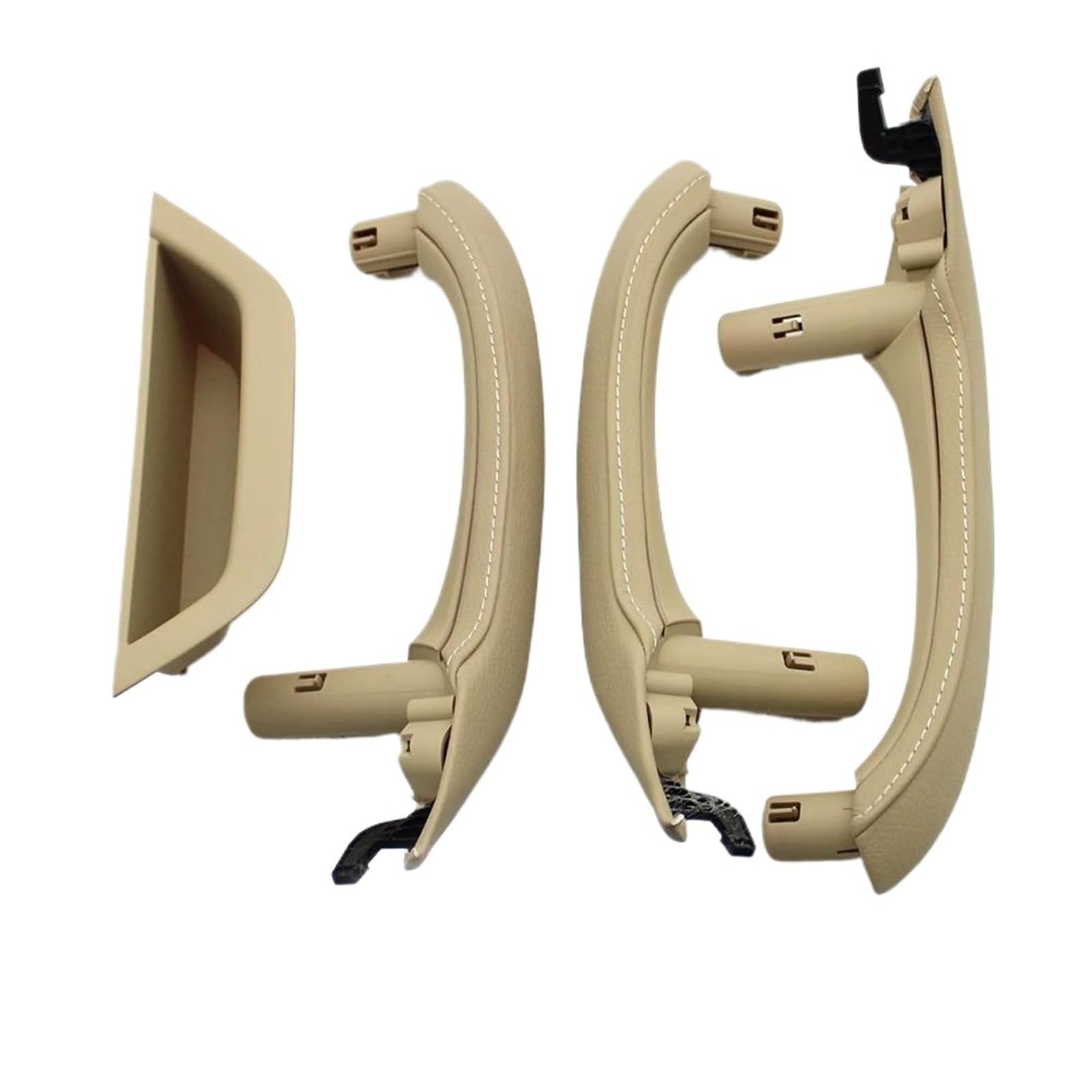 JYUTDW Left and Right Interior Door Handle Car Interior Door Handles Pull Accessories for BMW for X3 X4 F25 F26(LHD Beige)