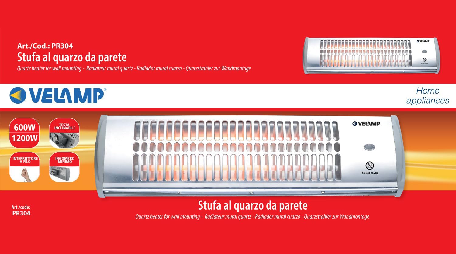 Kwarcowy grzejnik ścienny o mocy 1200W