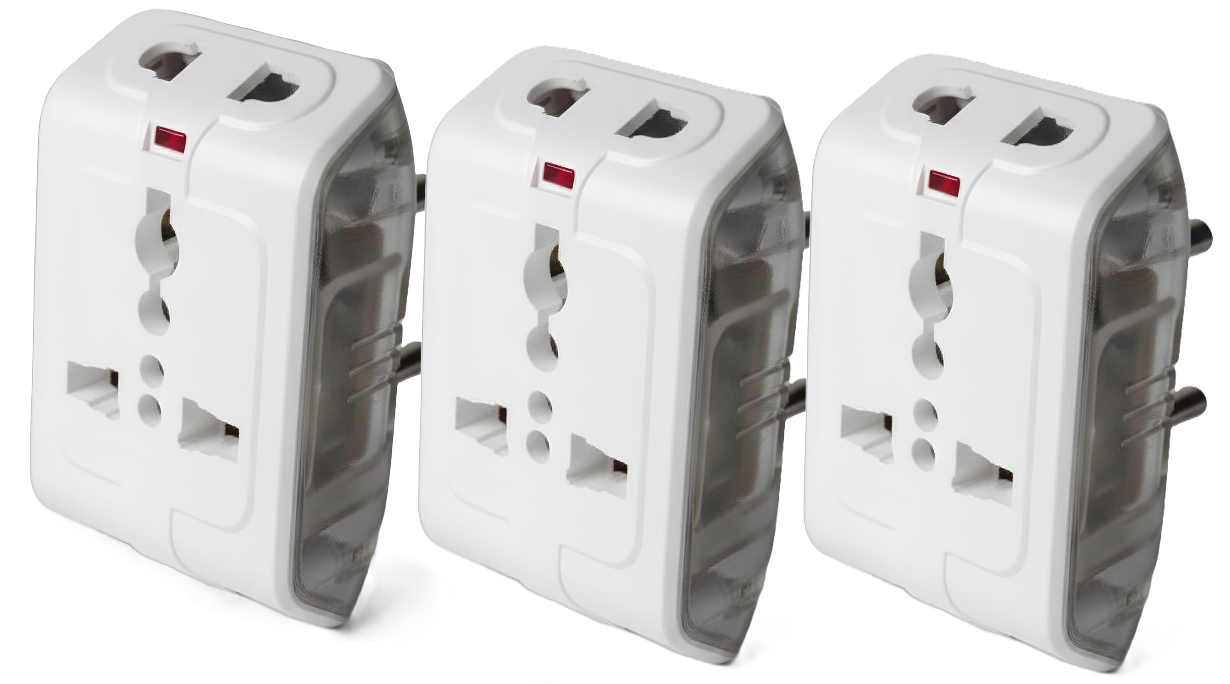 .NIVAYO 3 Pin 240V Multi Plug Socket | Universal Travel Adaptor with LED Indicator | Supports 2-Pin&3-Pin Plugs | Multiplug for Home&Office Appliances | Compact & Reliable | 1 Year Warranty | White-image-20
