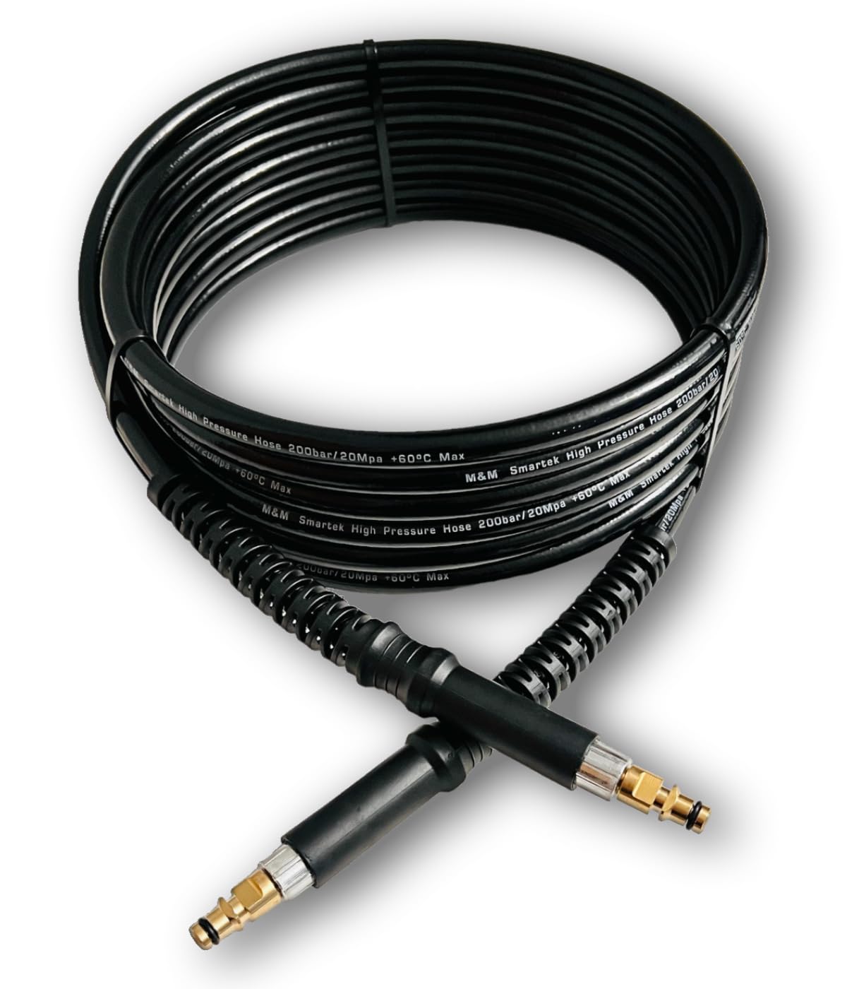 Wąż wysokociśnieniowy do myjki wysokociśnieniowej Kärcher K2 K3 K4 K5 K6 K7 seria Home & Garden od roku produkcji 2008 z systemem wtykowym Click Quick Connect 2.641-721.0 z obustronnym przyłączem