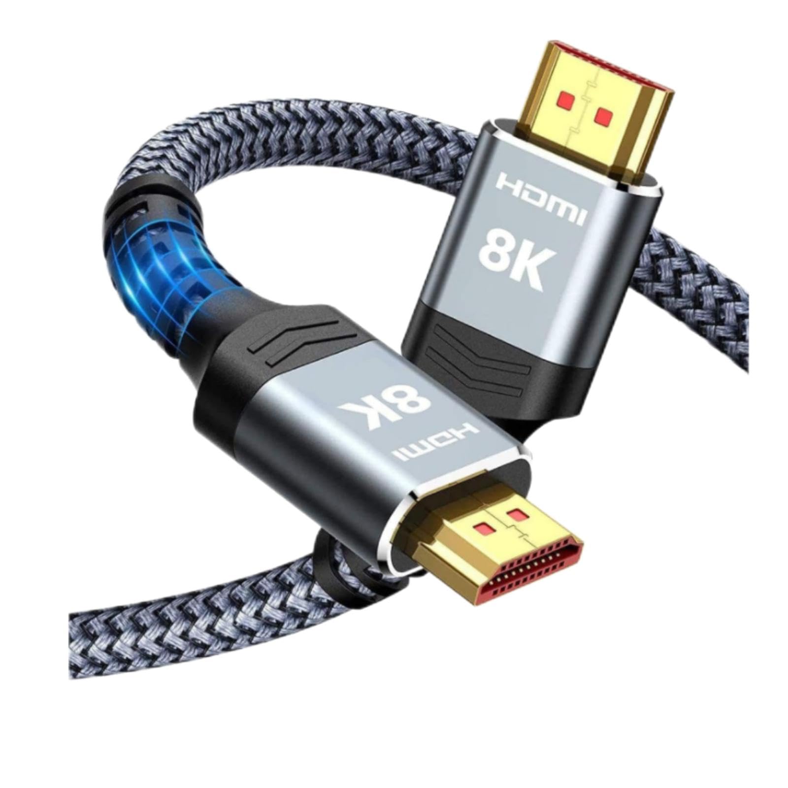 LICORNE 8K HDMI Cable 10 ft | High Speed Hdmi Cables - Ultra High Speed HDMI Cable 48Gbps HDMI Adapter, Compatible for Roku TV/HDTV/PS5/Xbox