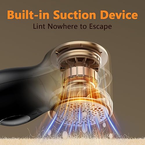 Miniatura 4 de Afeitadora de tela, removedor de pelusa para ropa con 3 cuchillas reemplazables, afeitadora eléctrica de pelusa con pantalla digital, desfuzzer de 3