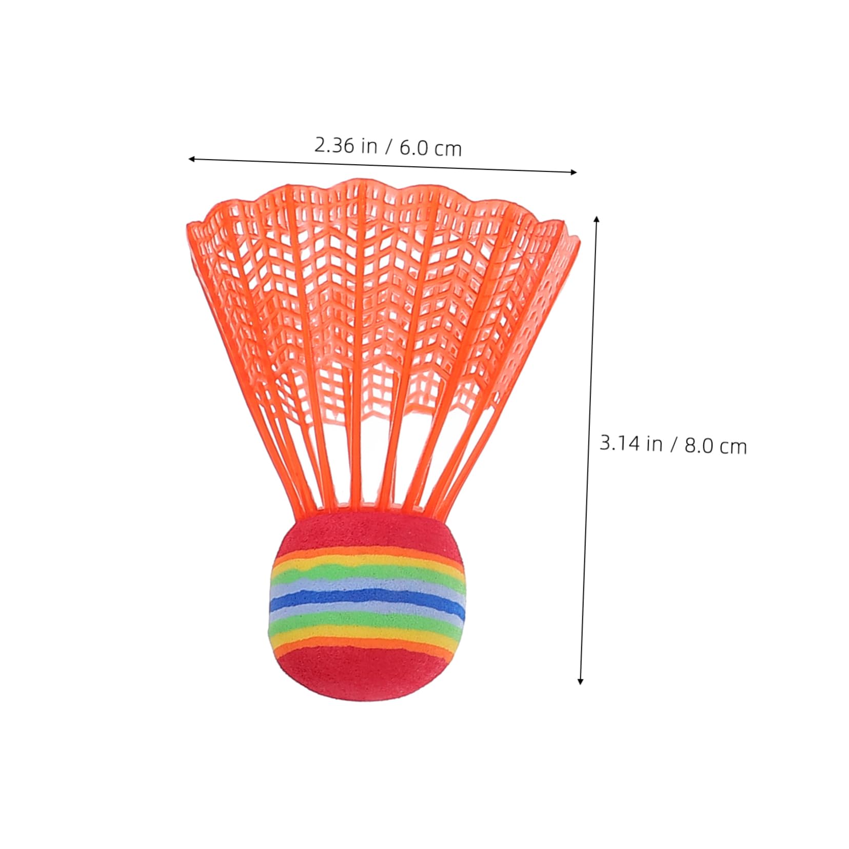 GOOHOCHY Colored Badminton Balls 12 Pcs Plastic Shuttlecocks for Boys and Girls and Adults