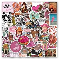 Cowboy Girl Stickers 50 Pcs Waterproof Cute Cartoon West Stickers for Skateboard Water Bottle Laptop Helmet Luggage Guitar Car Computer,Vinyl Cool Cowgirl Sticker for Teens Adults Girls