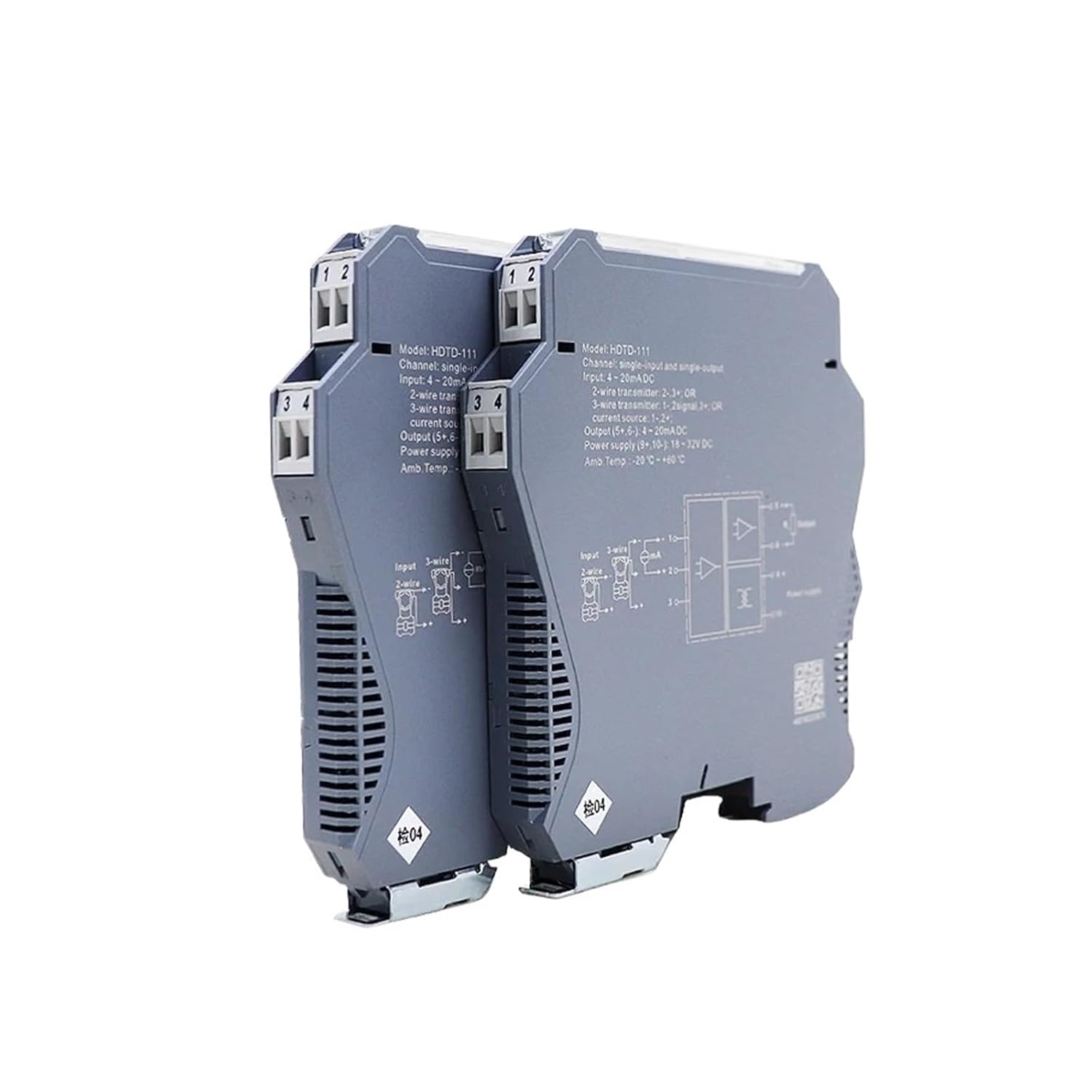 0 10v to 4 20ma Analog Output Signal Converter 0-10v dc Signal Isolator(0-10V in 4-20mA Out,1 in 3 Out)