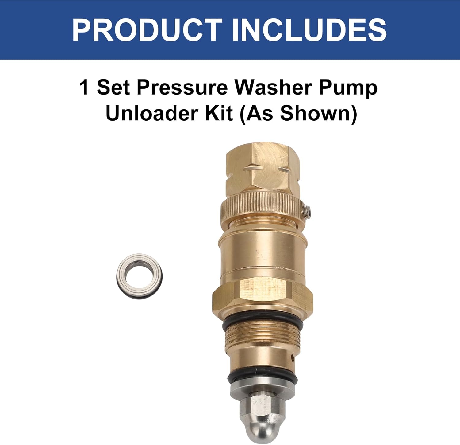 Alpha Rider Pressure Washer Pump Unloader Kit Fits for Simpson AAA 7109267 8.3GA15C 9.6GA15C Triplex Plunger Pump Replacement Part for 5140112-96