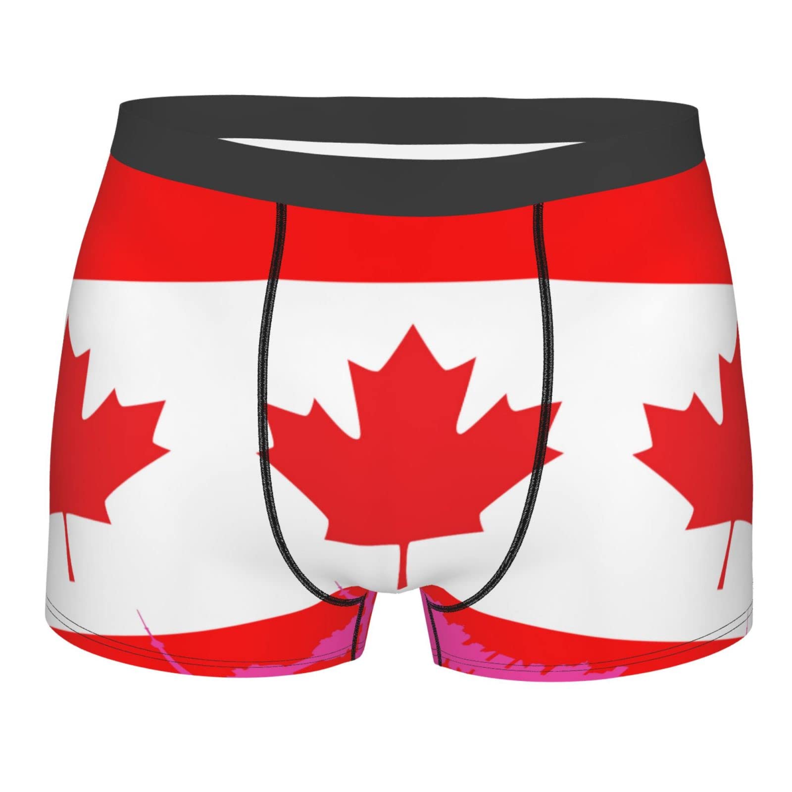 Smazdfxx Men's As Pic Canadian Flag Lightweight Performance Boxer Brief