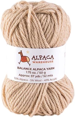 Miniatura 2 de Mezcla de lana de alpaca, 2 madejas de 7.05 oz, peso DK, celestial, suave y perfecto para tejer y tejer (gris carbón, peso DK)