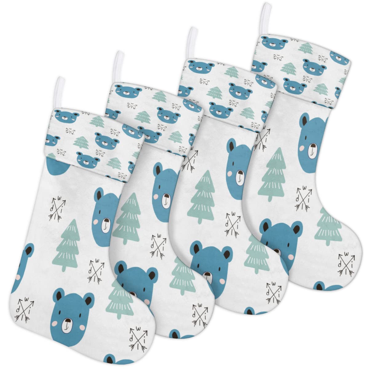Christmas stocking with bear head Clearance