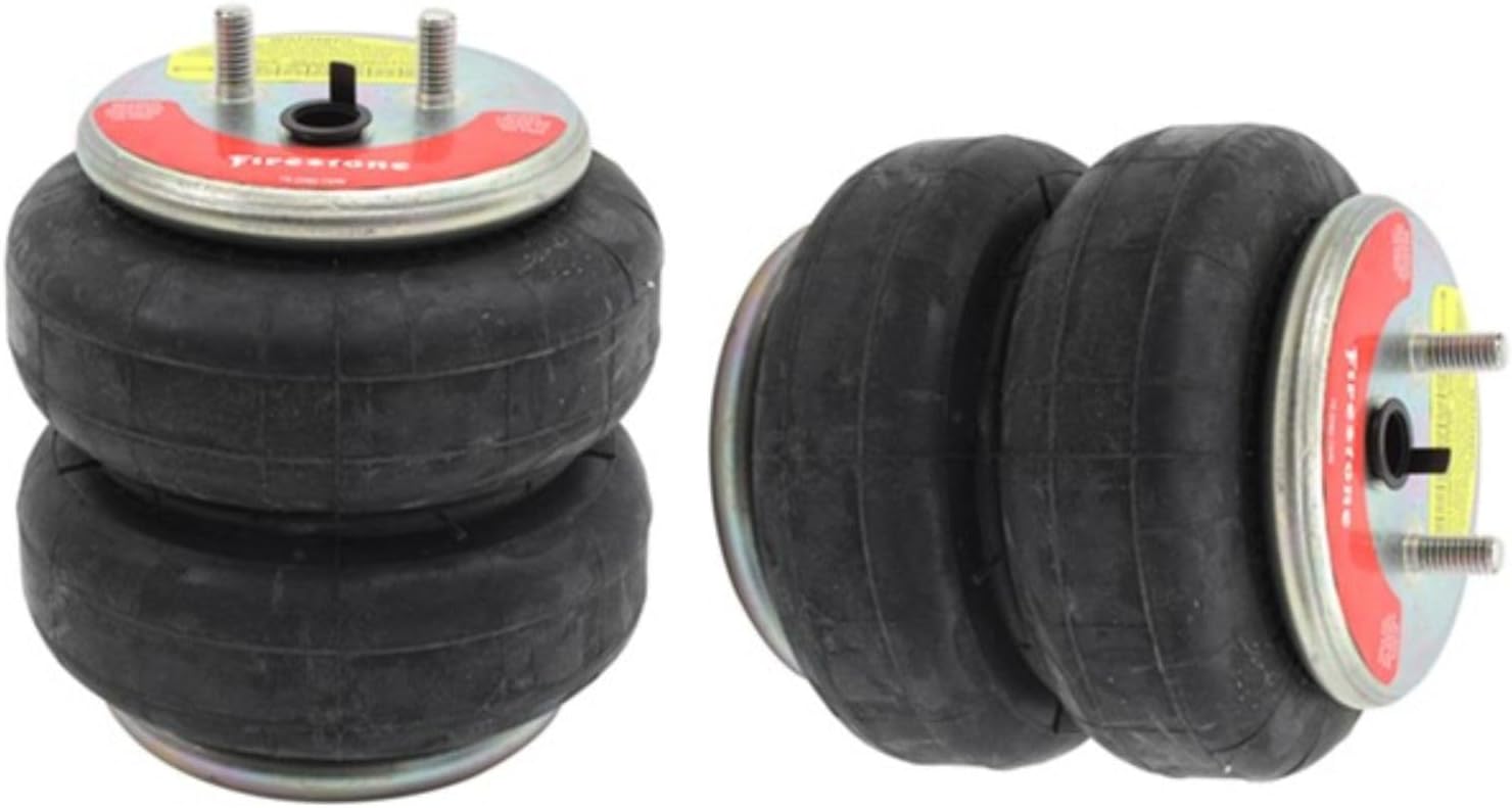 Close-up of Firestone Airide air springs