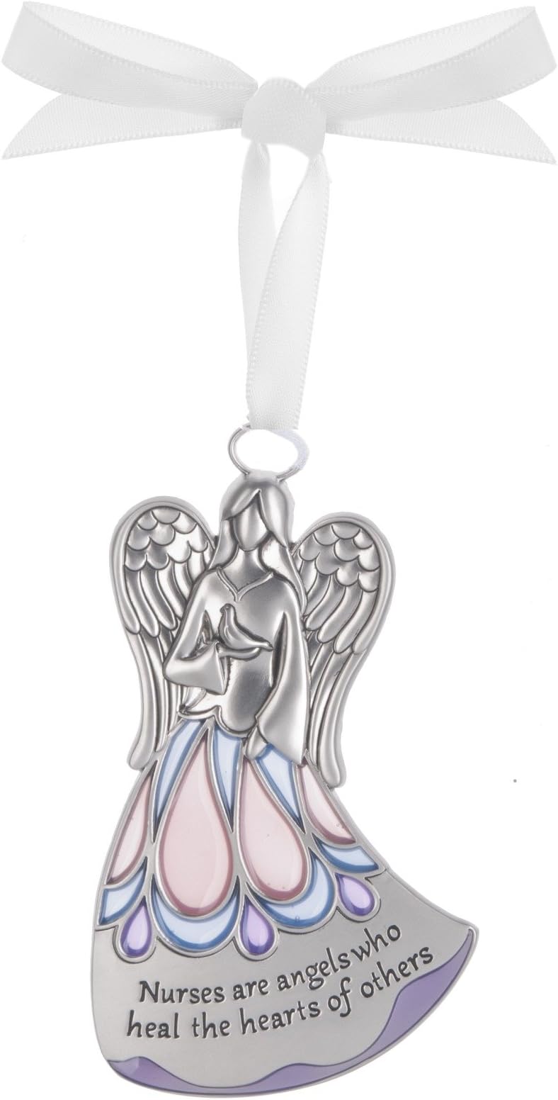 Nurses Are Angels Who Heal Hearts Angel Zinc Ornament