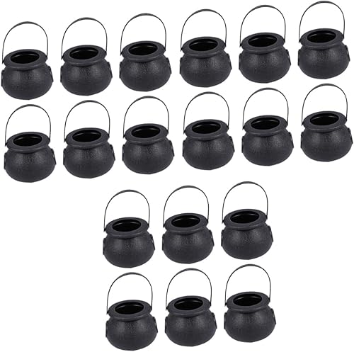 NOLITOY 30 piezas de suministros de fiesta temática de mago, contenedor de refrigerios, decoración de Halloween, brujas, caldero, suministros de