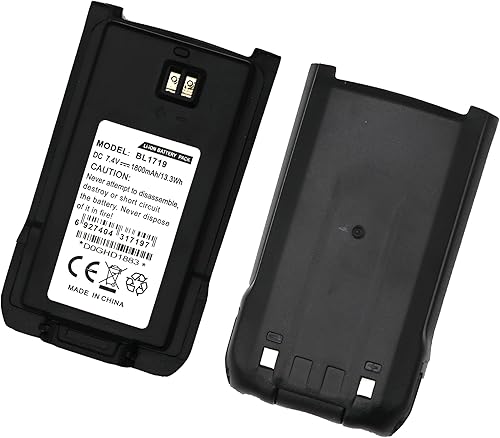 SCESMIA Paquete de 2 baterĂas de repuesto BL1719 para radio bidireccional Hytera HYT TC-508 TC-518 TC-580 TC- 446S TC-510 TC-585 TC-500S SCESMIA Paquete de 2 baterĂas de repuesto BL1719 para radio bidireccional Hytera HYT TC-508 TC-518 TC-580 TC- 446S TC-510 TC-585 TC-500S