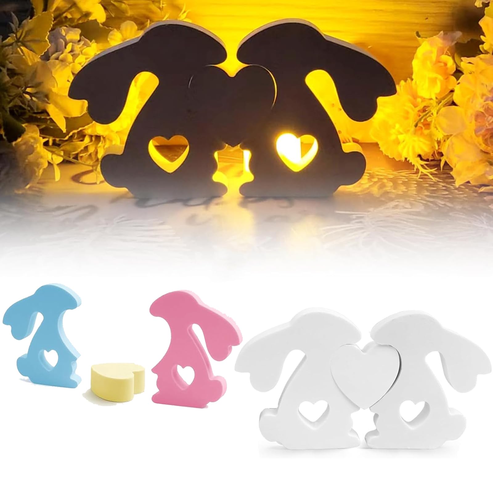 Stampini In Silicone Per Coniglietti Pasquali E Portacandele - 12 Forme | Per Candele, Gesso E Saponi - Foto 8