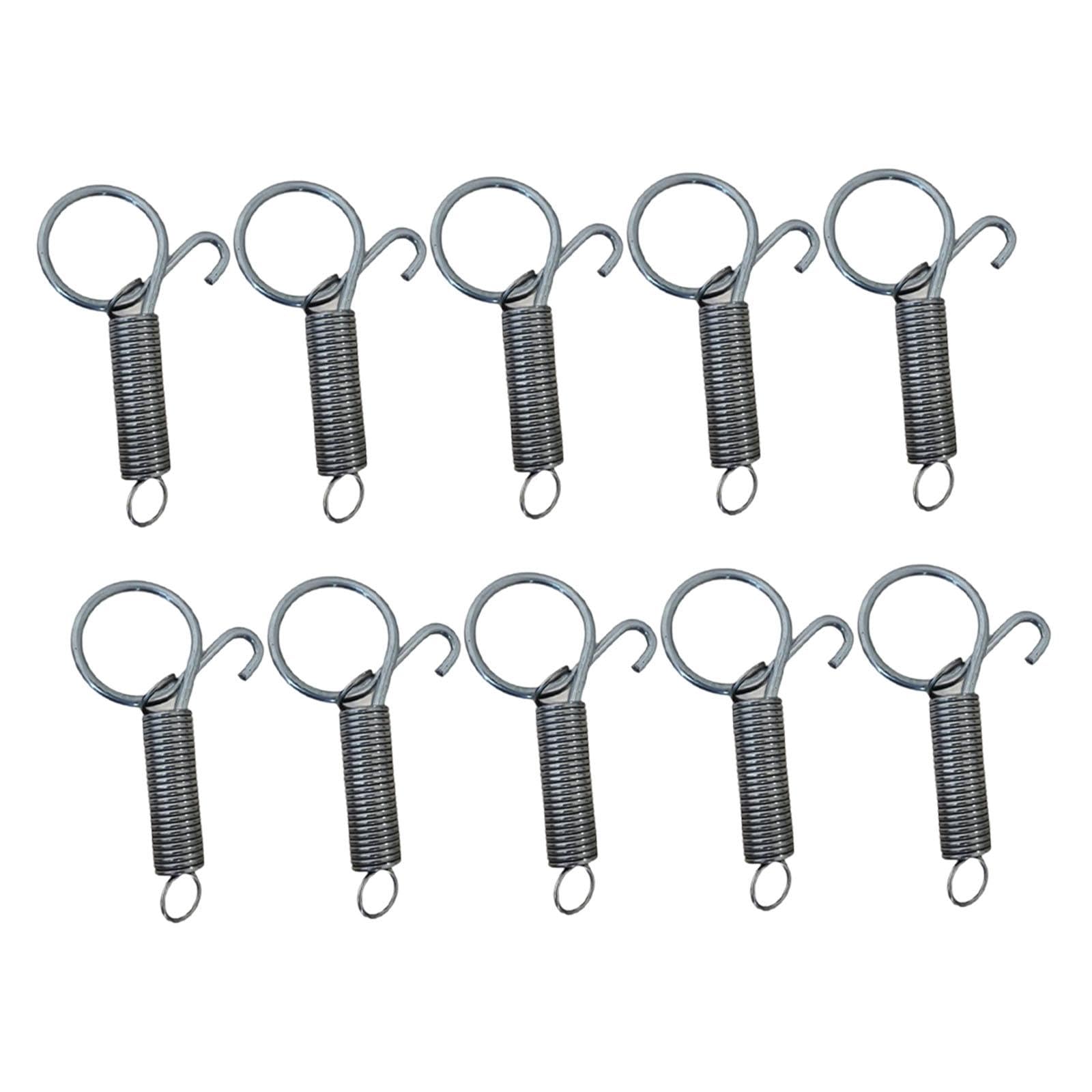 100Pcs Cage Door Spring Latch Hooks Steel Metal for Ferret Chinchilla Parrot 2cmx5cm | Cages & Enclosure | Small Animal Supplies | Pet Supplies-image-6