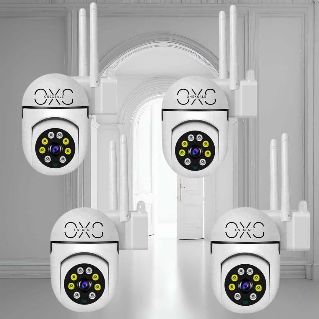 OneXsale 4-Camera Combo Pack 2MP WiFi CCTV System | 720P HD | Motion Detection | Night Vision | 4-Channel Wireless Security | Weatherproof-image-6