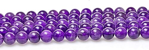 Miniatura 228 de MJDCB Natural Multicolor Volcanic Lava Stone Round Loose Stone Beads DIY for Jewelry Bracelet Making 15" (6mm, White)