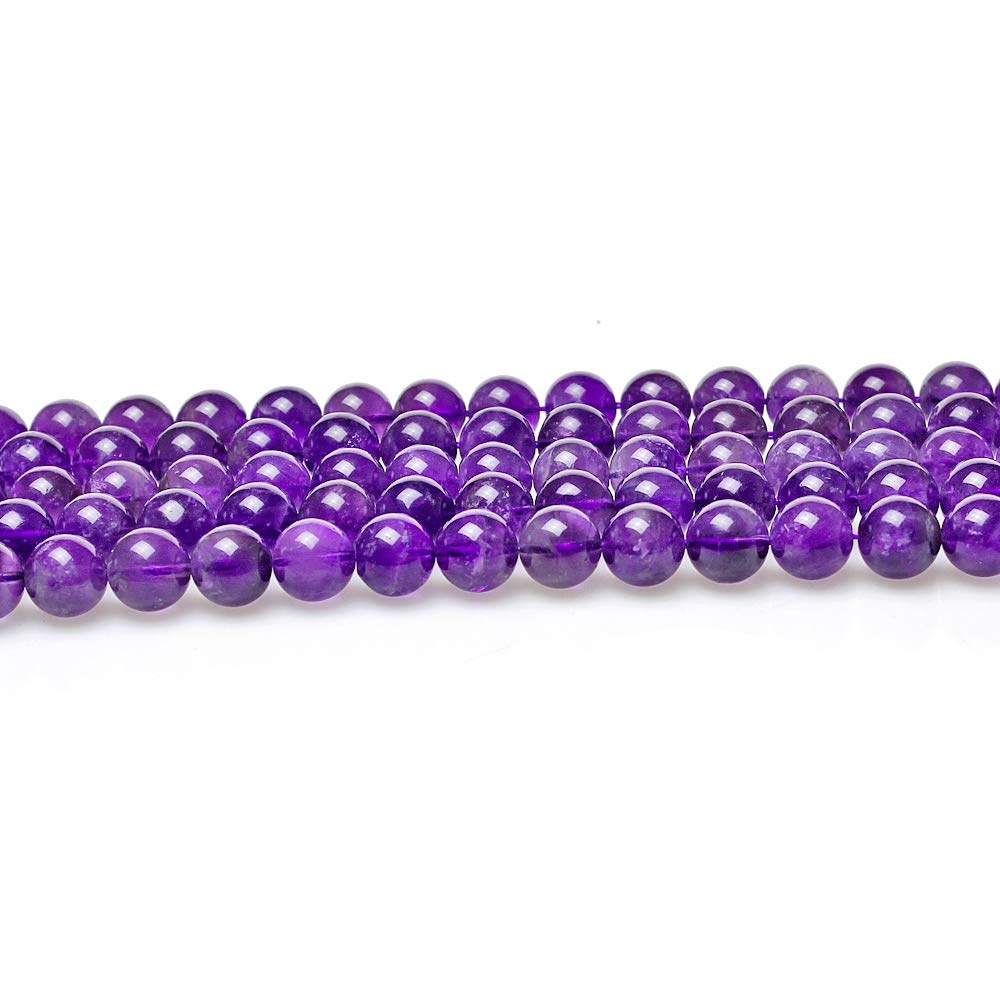 MJDCB Natural Round Stone Beads Purple Crystal 12mm Amethyst Loose Gemstone Beads for Jewelry Making Bracelet Necklace 30pcs - Image 3