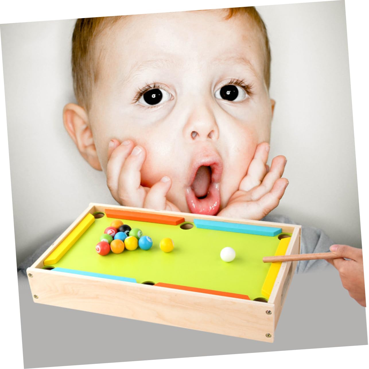 Mini Biliardo da Tavolo in Legno, Gioco Educativo per Ragazzo Ragazza | Festa Scuola Decor, Forniture Didattiche, Biliardo Mini per Apprendimento Precoce