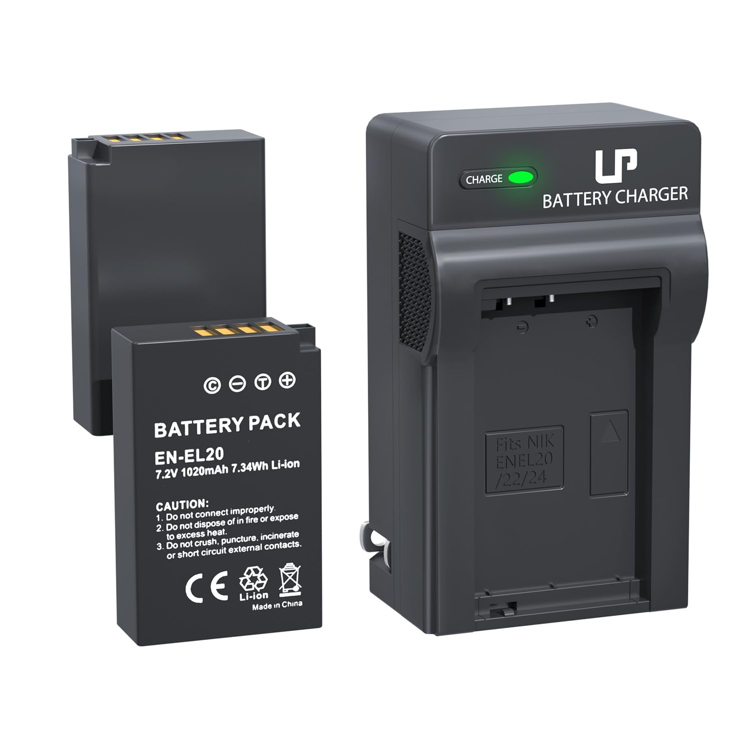 Amazon.com: LP EN-EL20 EN-EL20a Battery and Charger, 2-Pack